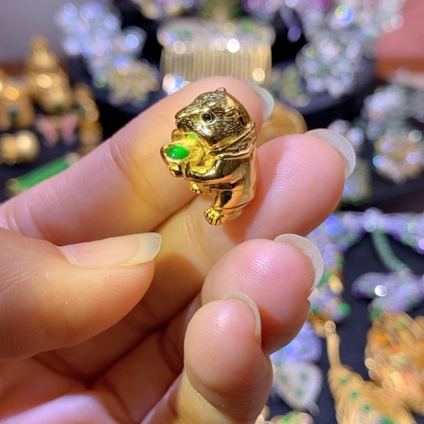【闪购商品】银S925镶嵌挂件翡翠