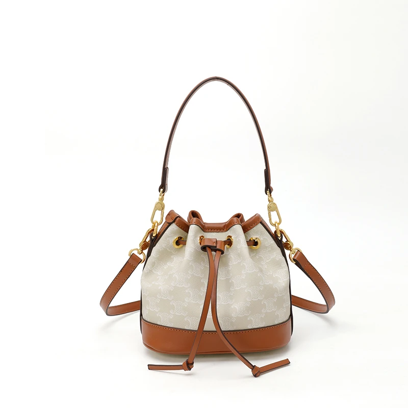 赛安娜新款福袋包百搭单肩包斜挎包抽绳经典女士轻奢时尚