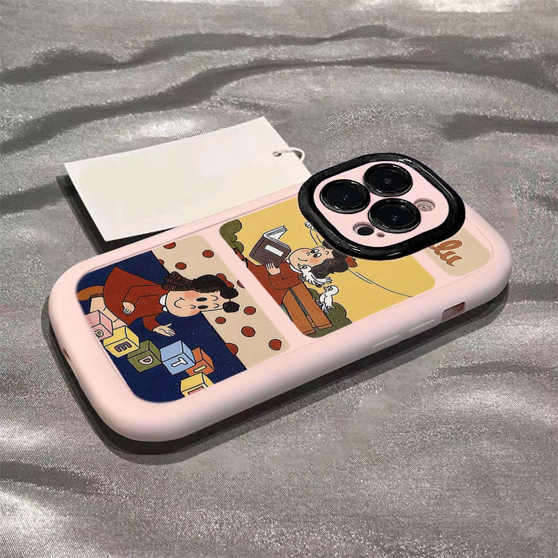 自律女孩适用iphone16promax苹果15/14P手机壳泡芙13p/12/11全包