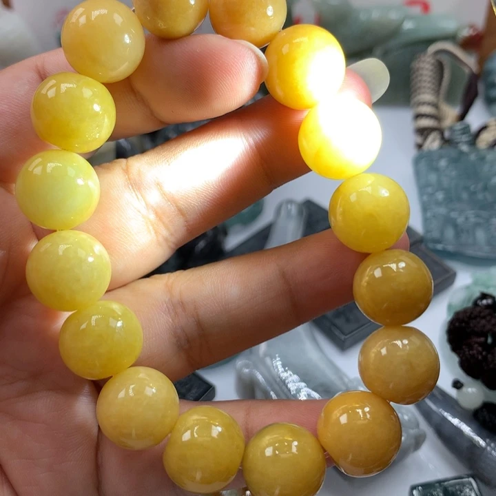 翡翠颈饰未镶嵌保真天然A货翡翠