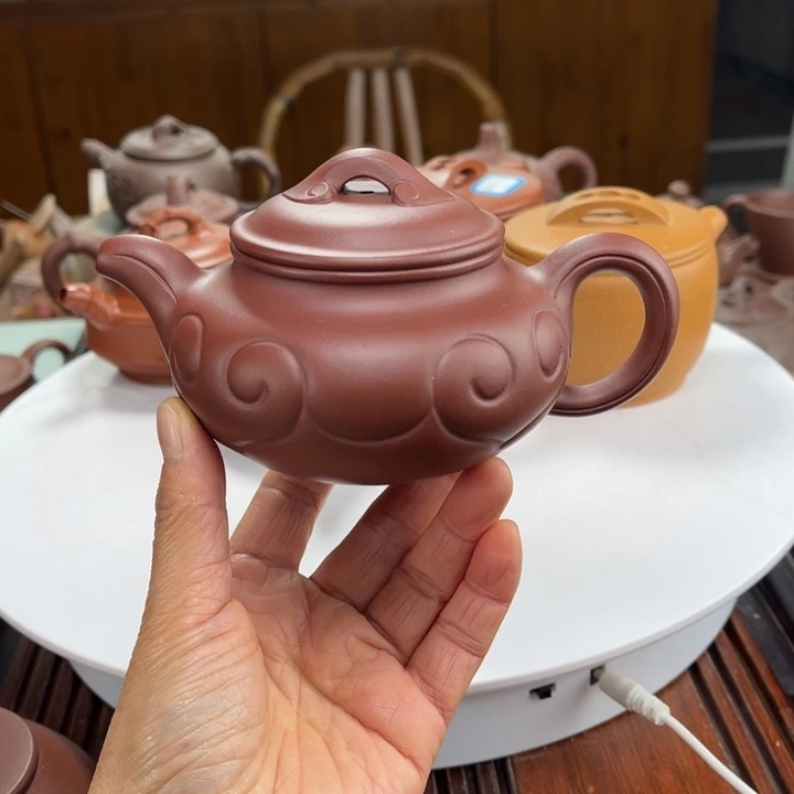 茶壶紫砂紫砂花茶