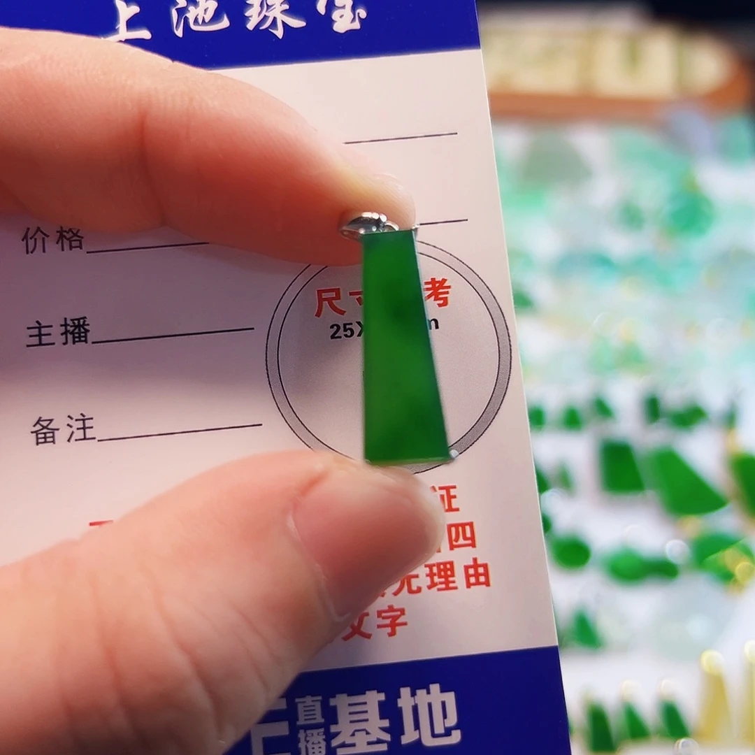 颈饰18K金镶嵌翡翠钱*多翡翠