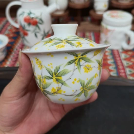 悟****瓷片景德镇手工手绘高温瓷器