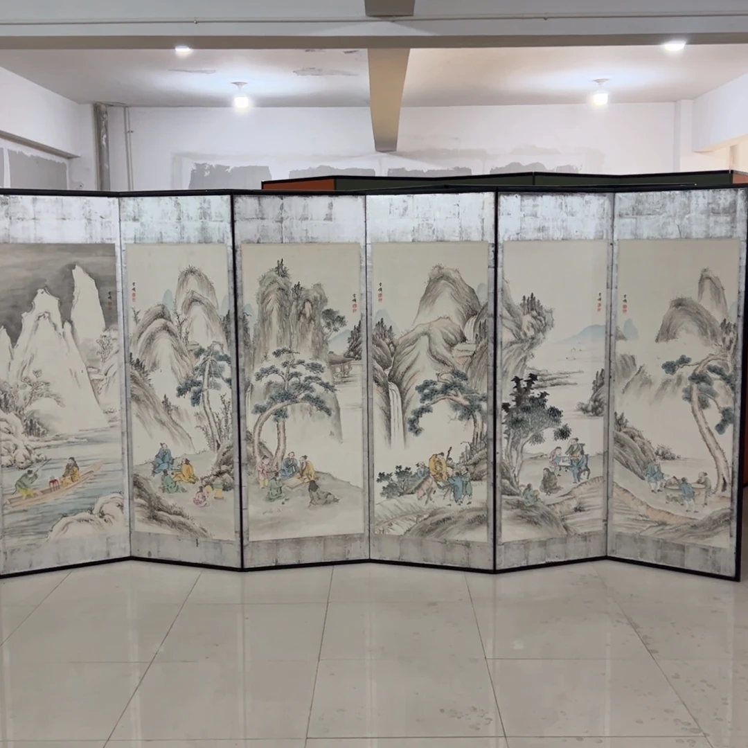 绘画屏风框画屏风框画