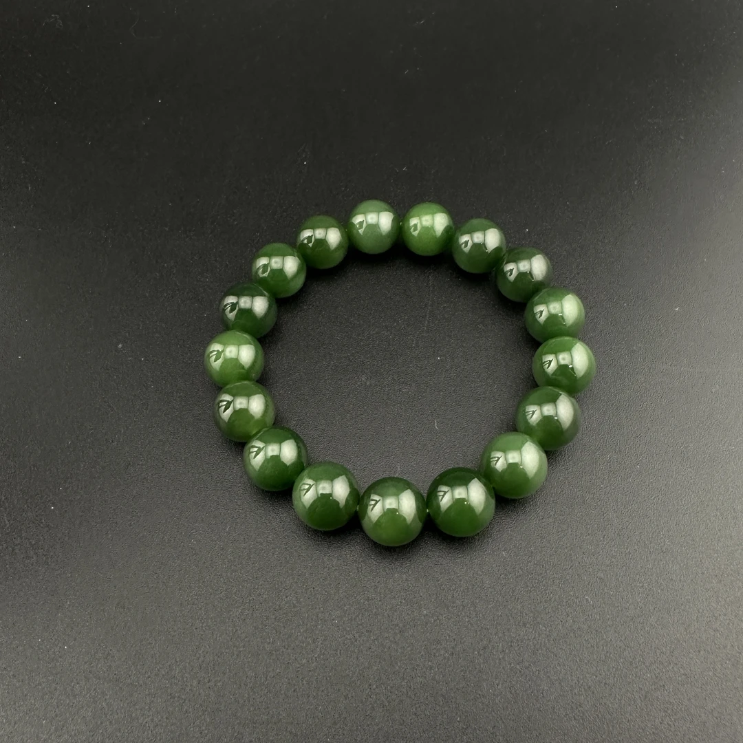 BY1218FWM标110 北玉精选 和田玉手串 多样性发货