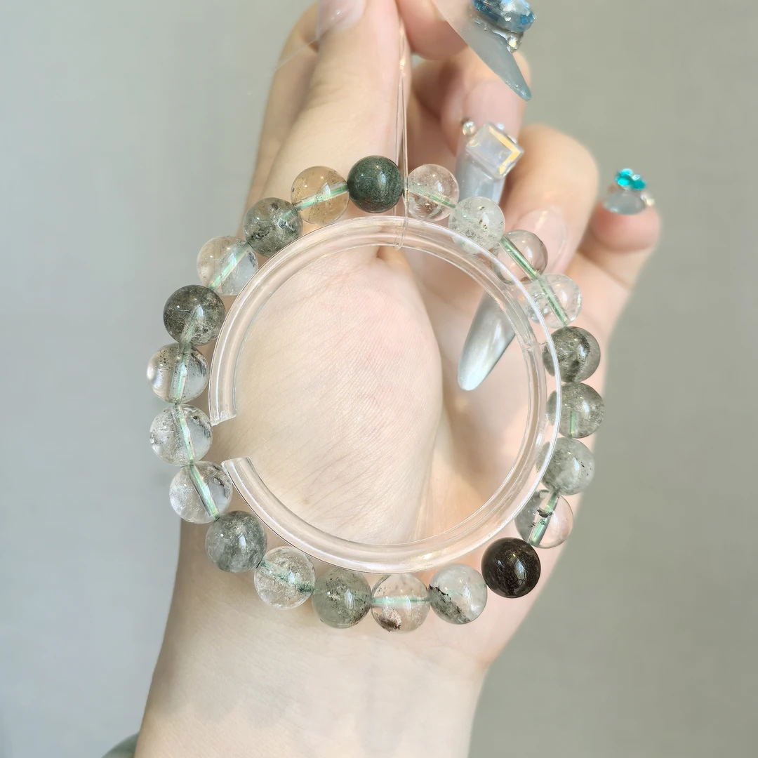 【绿幽灵福利款！】7～8mm绿幽灵入门款手链 配礼盒装戴左手礼盒装