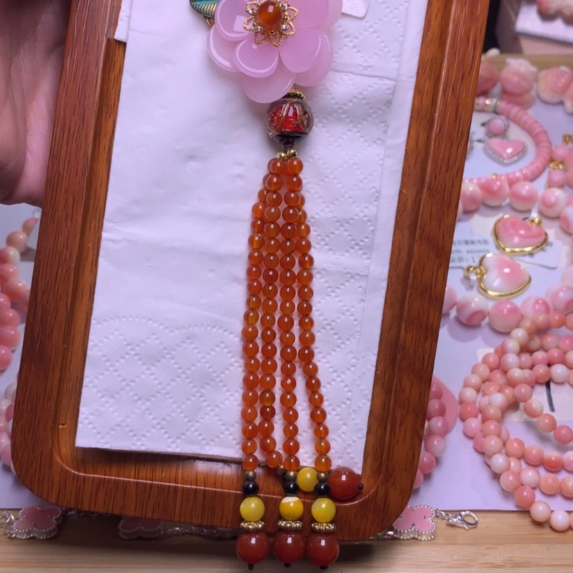 【闪购商品】查罗石颈饰合金挂件