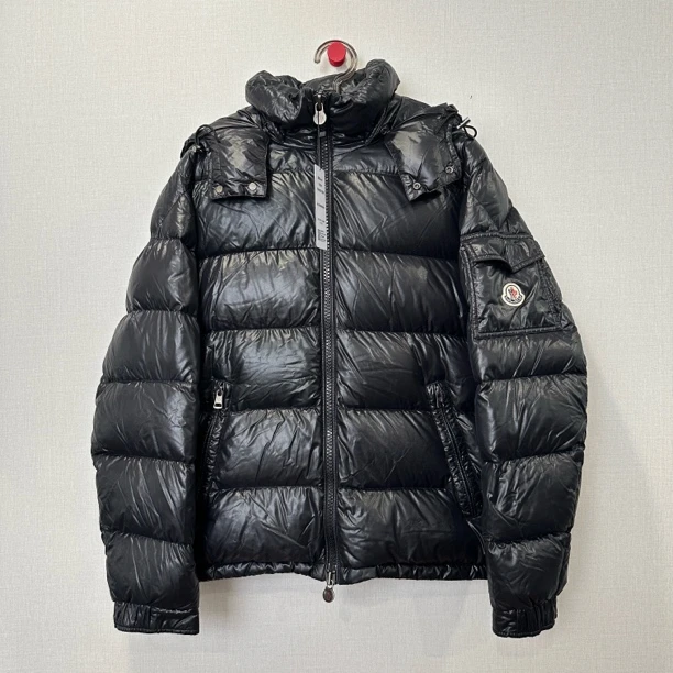 99新 MONCLER 黑色玛雅羽绒服/尺码3/衣长64胸围112/11677
