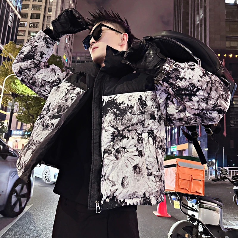 复古棉服男款外套百搭冬季新款小个子休闲百搭短款保暖上衣加厚男