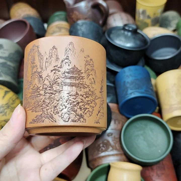 茶杯紫砂宜兴紫砂茶具正品