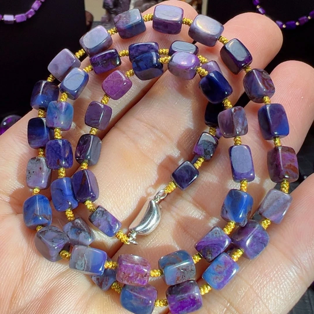 银S925镶嵌苏纪石（舒俱来）项链