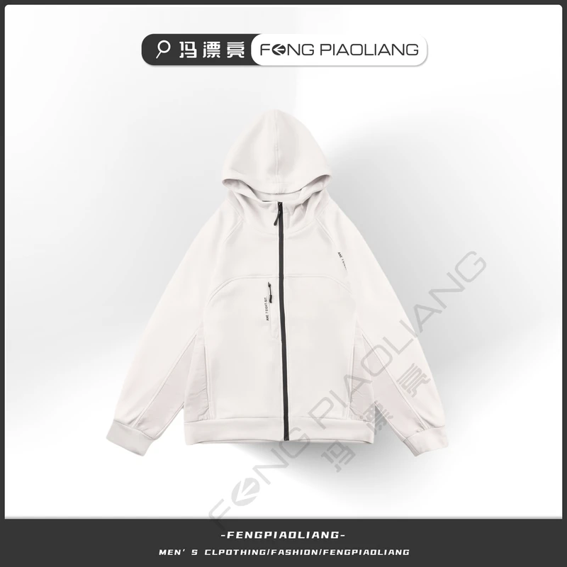 "【高克重空气层外套】2024秋运动休闲时尚连帽情侣款外套825