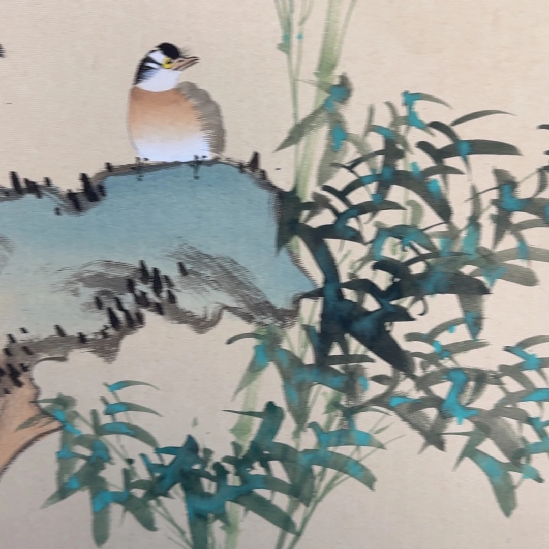 国画国画作品纯手绘山水花鸟