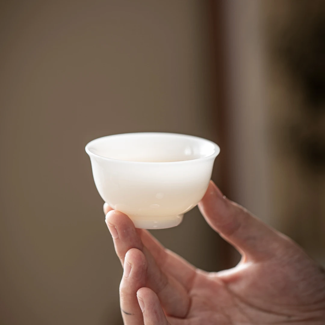 汤大壮【璞玉客杯】精致圆口品茗杯功夫茶杯