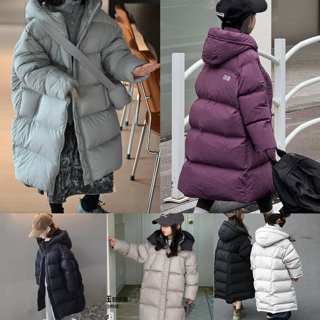 （现货）G2025年冬季新款加绒加厚时尚洋气男女童亲子款羽绒服