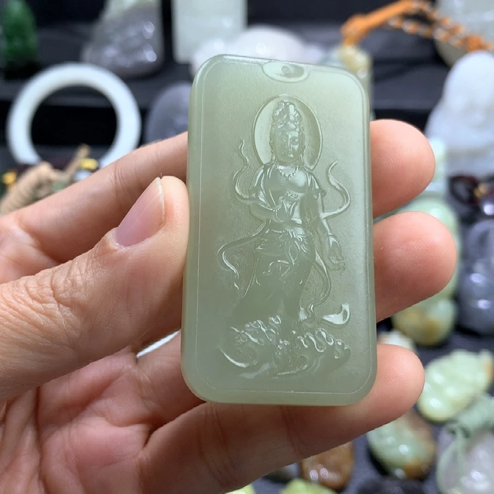 和田玉未镶嵌颈饰