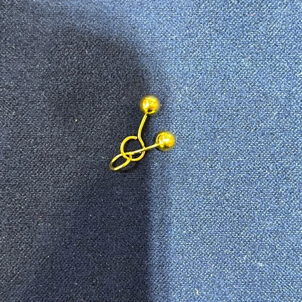 足金饰品 4mm耳钉 H0068
