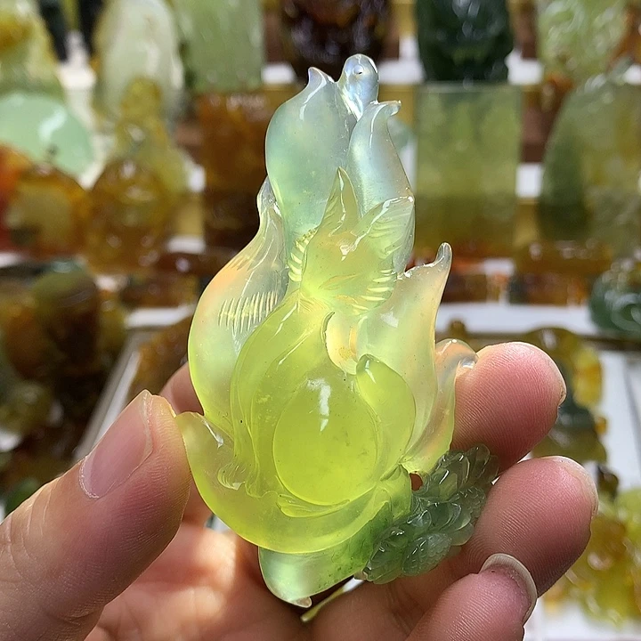 蛇纹石玉未镶嵌珠宝半成品