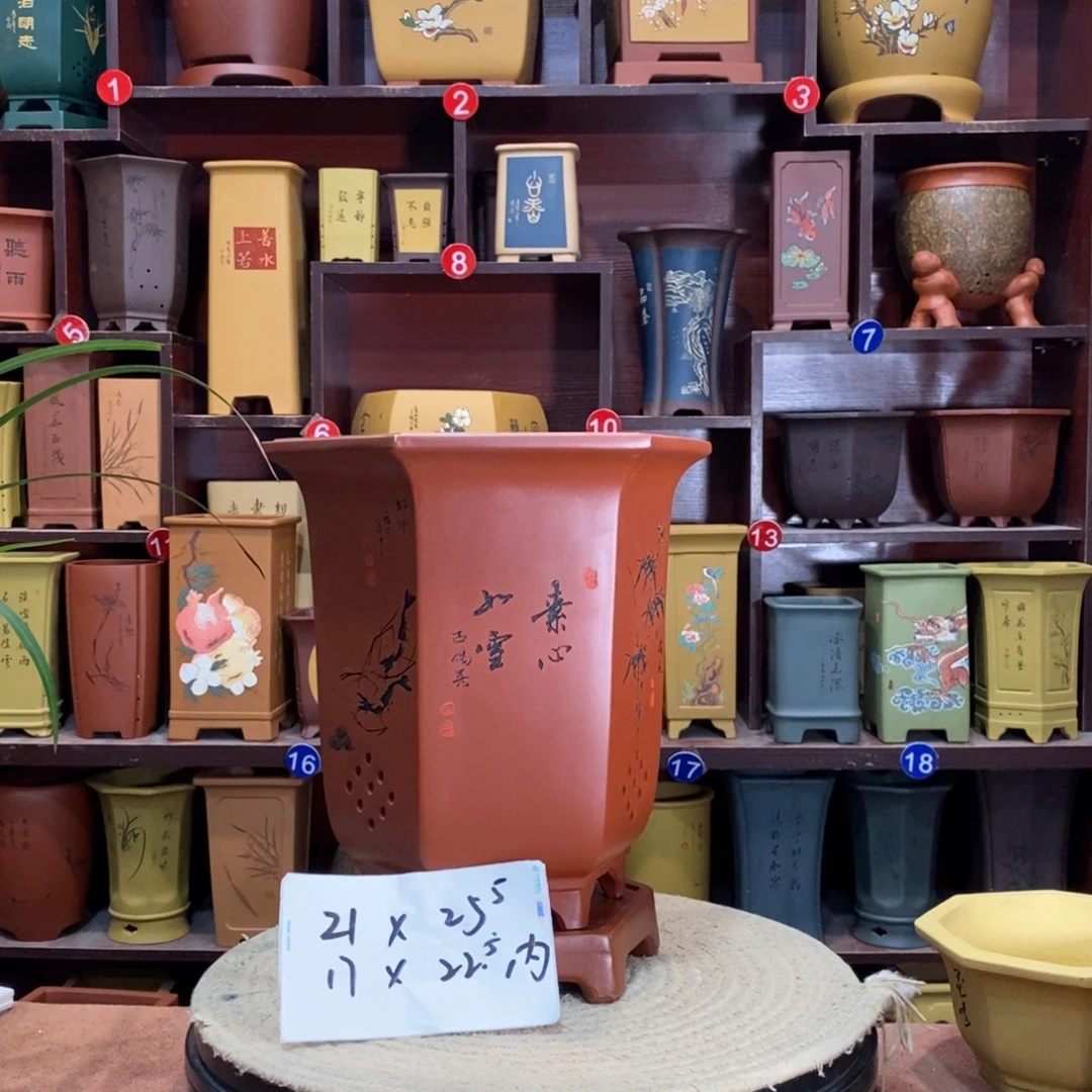 紫砂艺术紫砂花盆