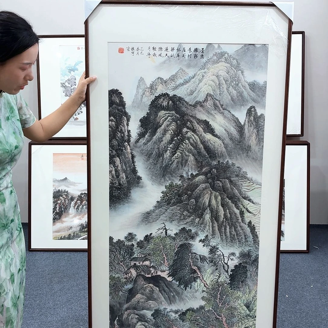 国画手绘作品160×80尺寸