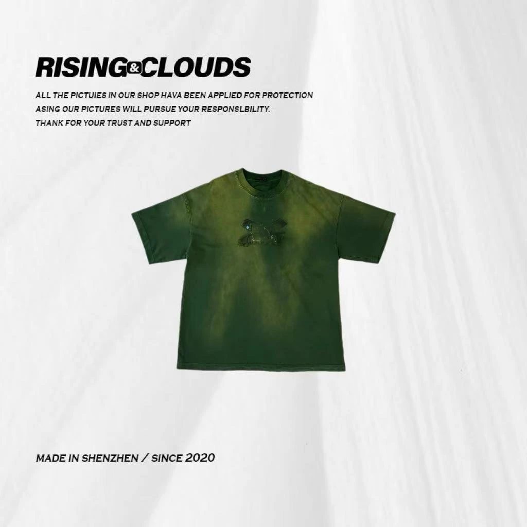 RISING&CLOUDS莎莎【岁寒谣】夏季舒适百搭时尚短袖050656