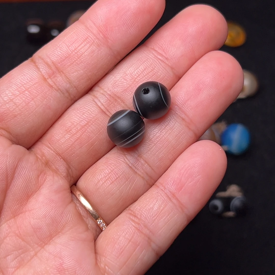 湖***茶玛瑙/玉髓未镶嵌配饰