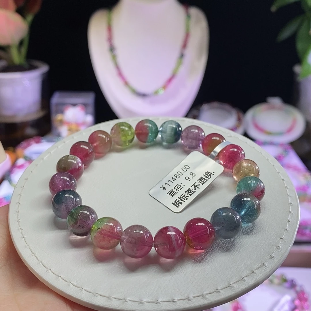 未镶嵌手链碧玺西瓜