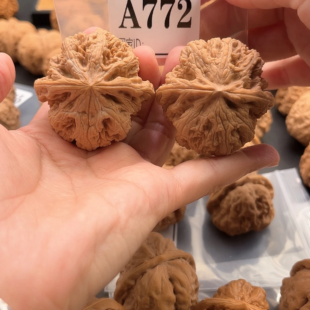 春***风文玩核桃把件粗筋精品48