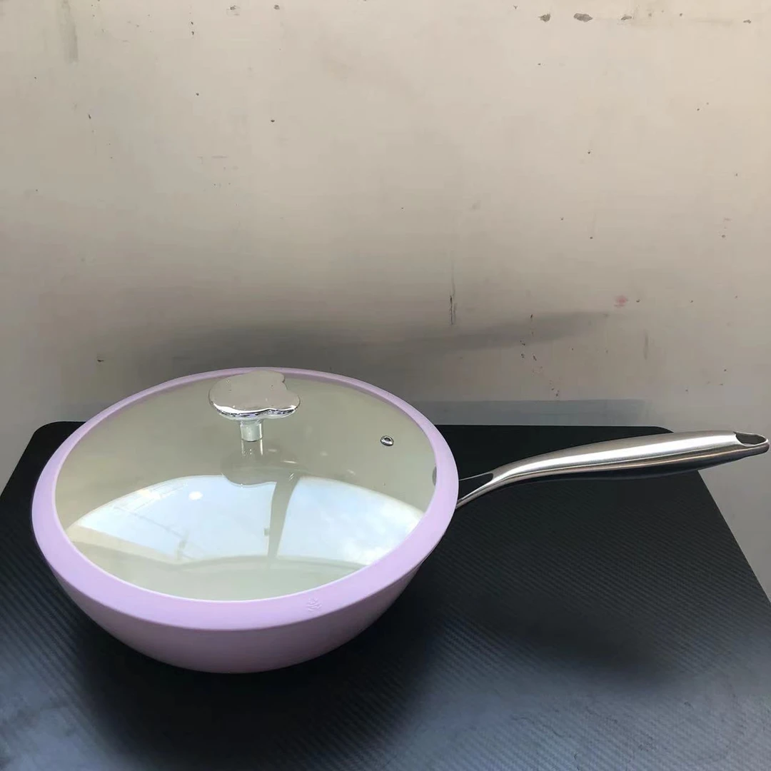 新款贝瓷女王炒锅不粘F