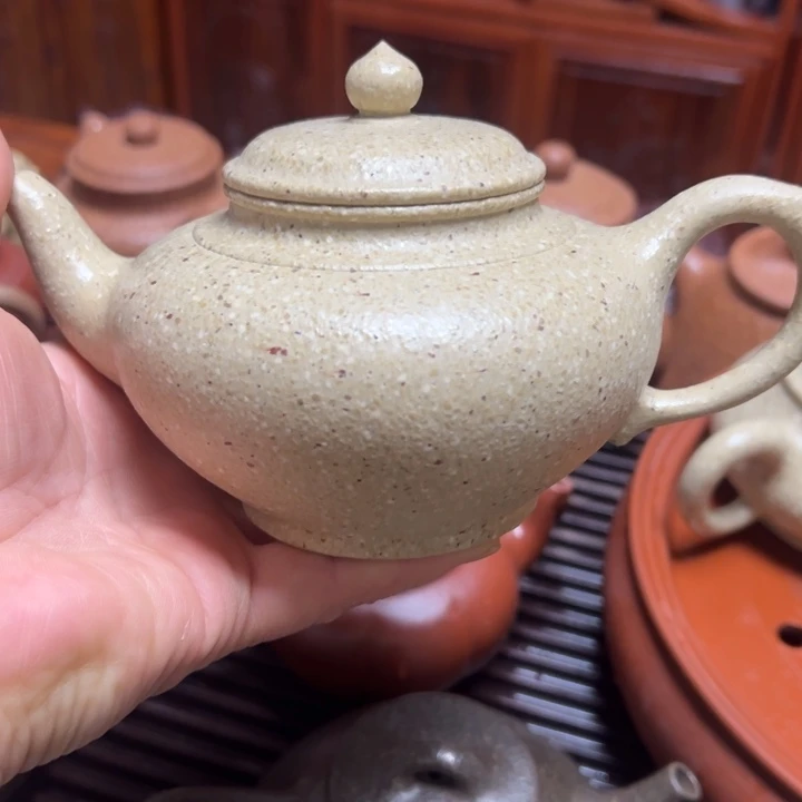 紫砂茶壶美**堂宜兴原矿本绿御皇段