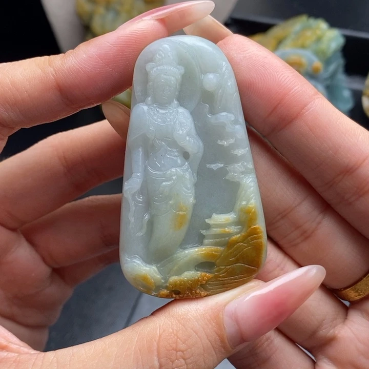 定制翡翠未镶嵌观音