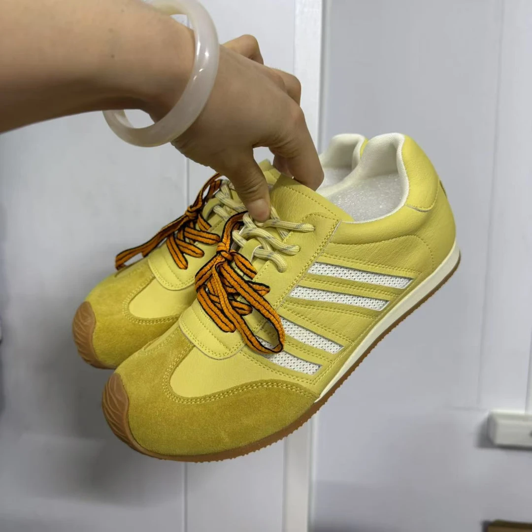 62238春夏新款2025圆头系带韩版简约休闲板鞋潮流百搭ins