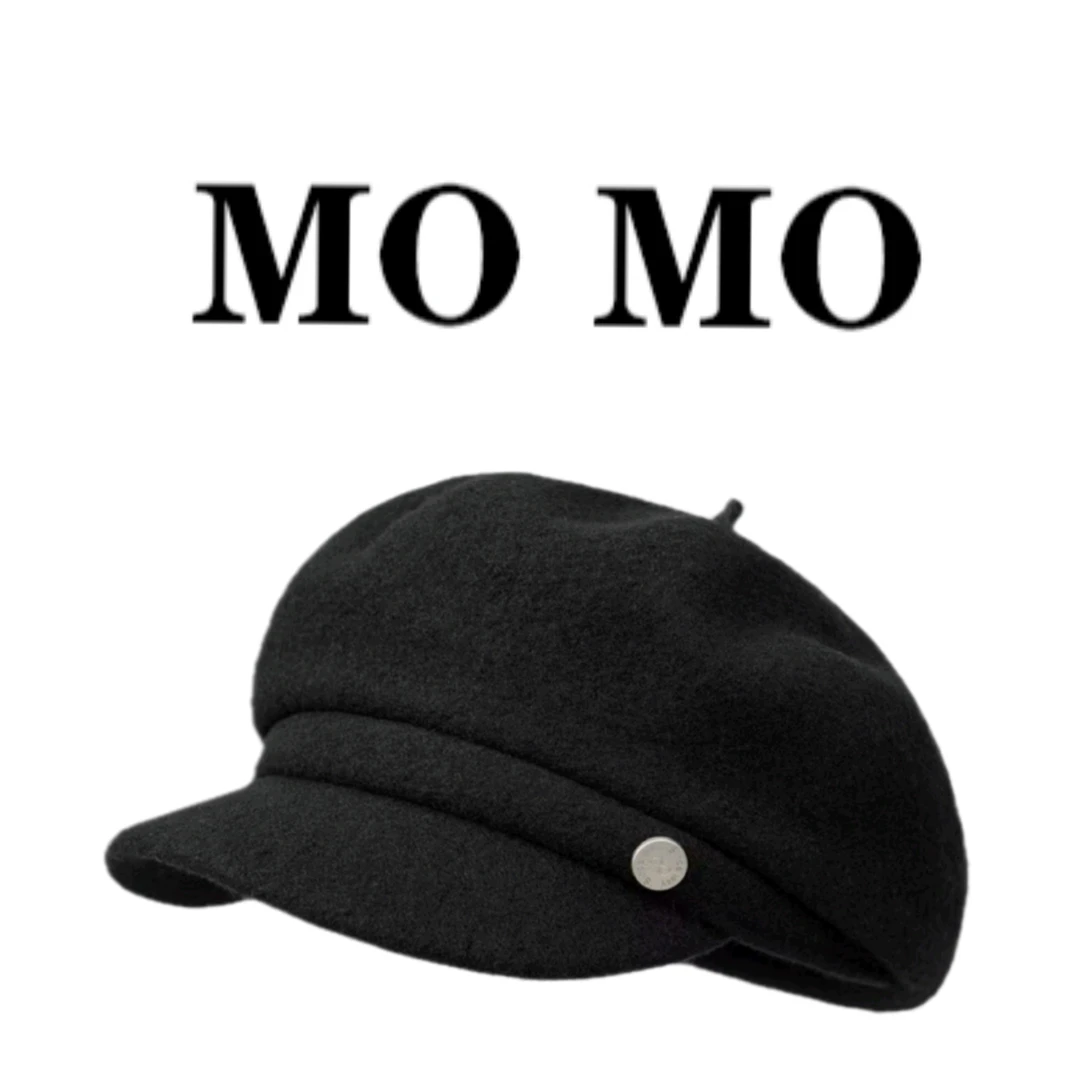 【MOMO专属 】 秋冬保暖贝雷帽百搭时尚毛呢八角帽  1
