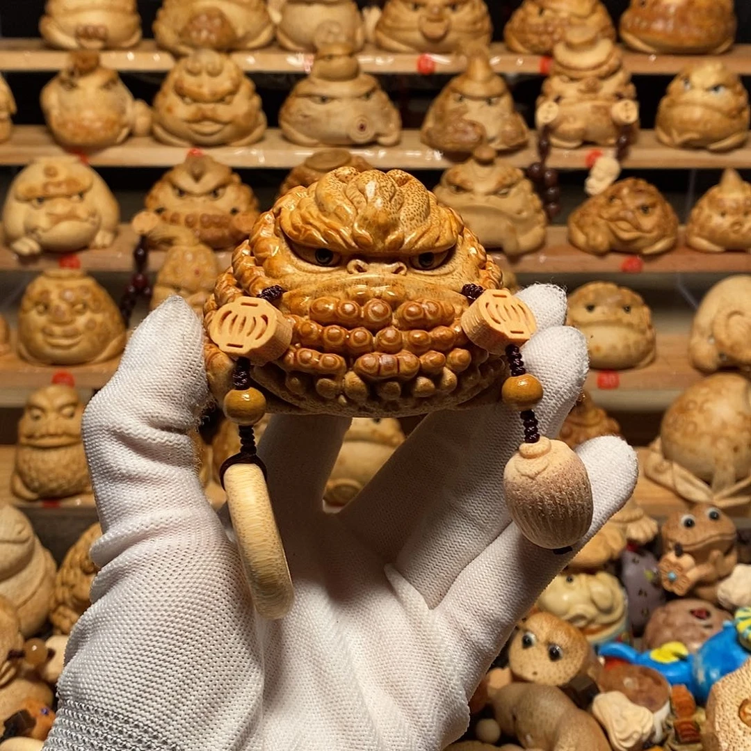 西***子香榧木竹根雕工艺精湛工艺精巧