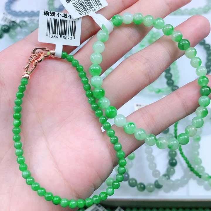 未镶嵌手链翡翠糖*敏翡翠