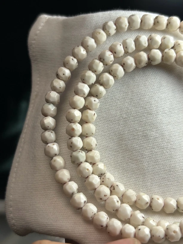 BOSS双金标5.7白底玉化找星星胖墩星月菩提手串BOSS5.7ZX3290919