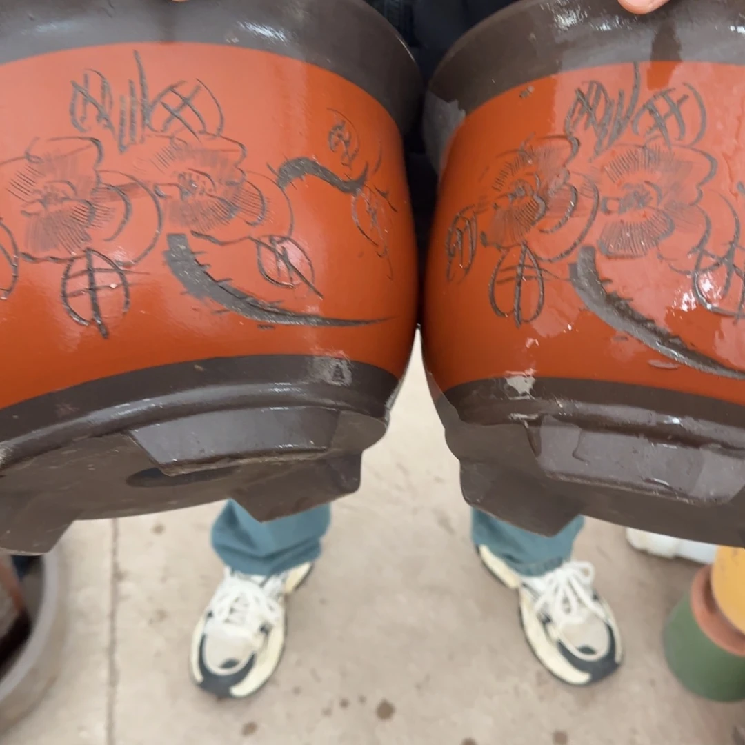 紫砂花盆口径23.14口径