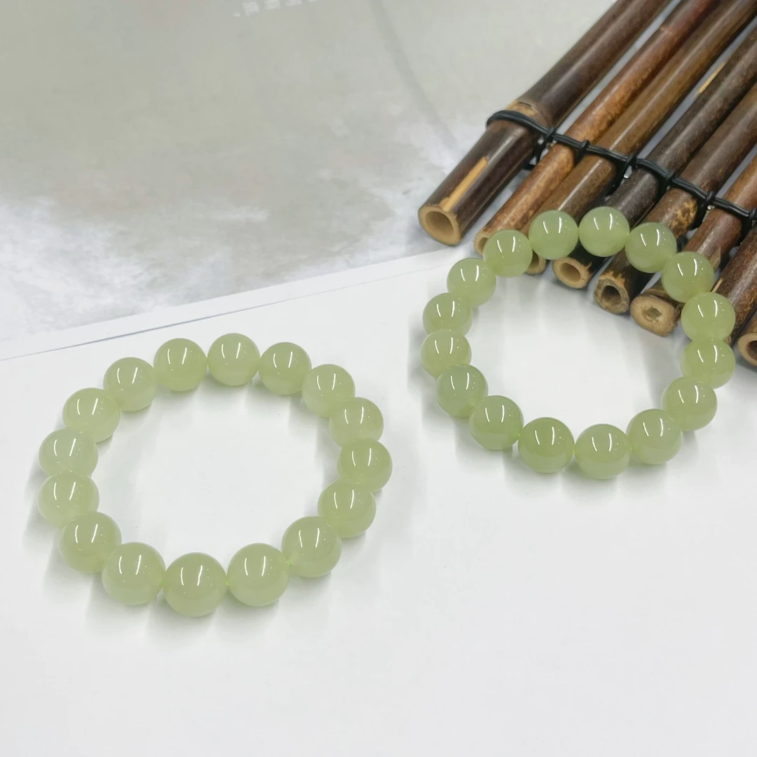 【云上叙】和田玉单圈手串-多样性发一件-11.5mm+ V30848-28（东哥）