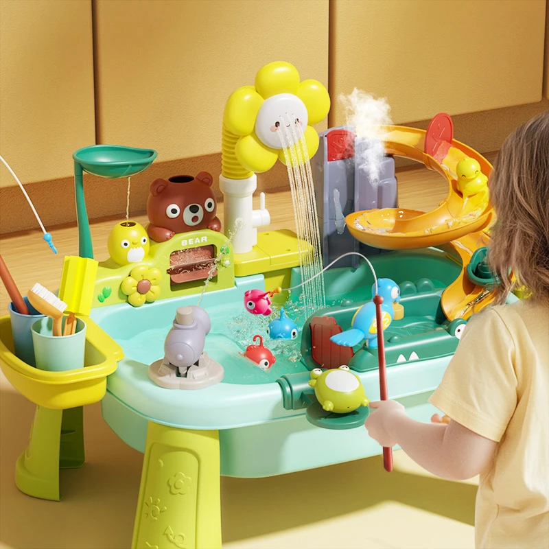 儿童钓鱼玩具宝宝1到3岁玩水捞鱼水池周岁男宝生日礼物益智磁吸女