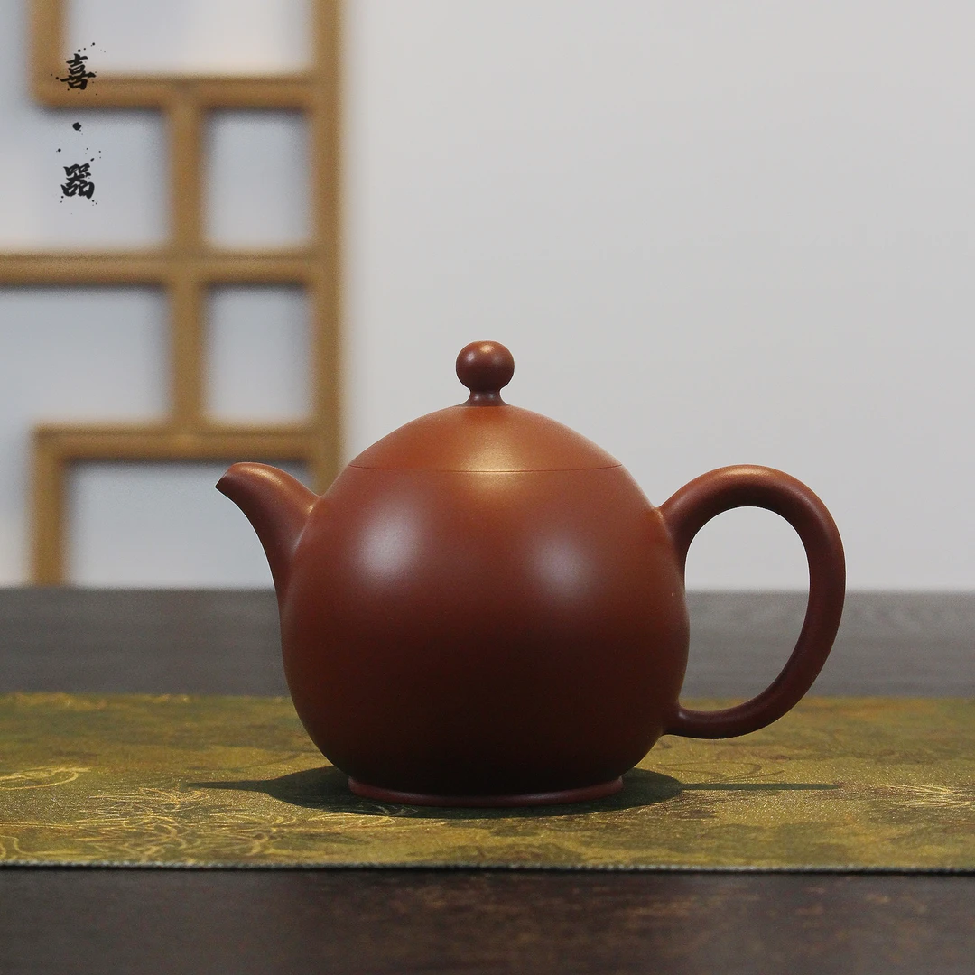 喜器 邱桂林-龙蛋壶 约120cc 全手工潮州手拉壶