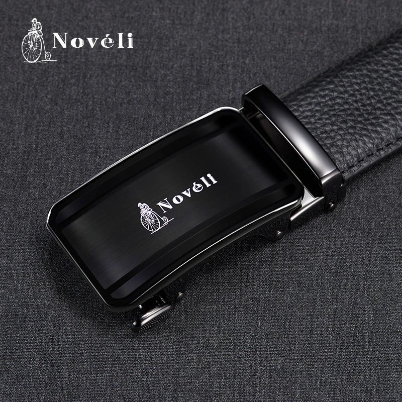 蓝威龙商务时尚头层牛皮自动扣皮带男士30-40岁腰带真皮裤带扣头