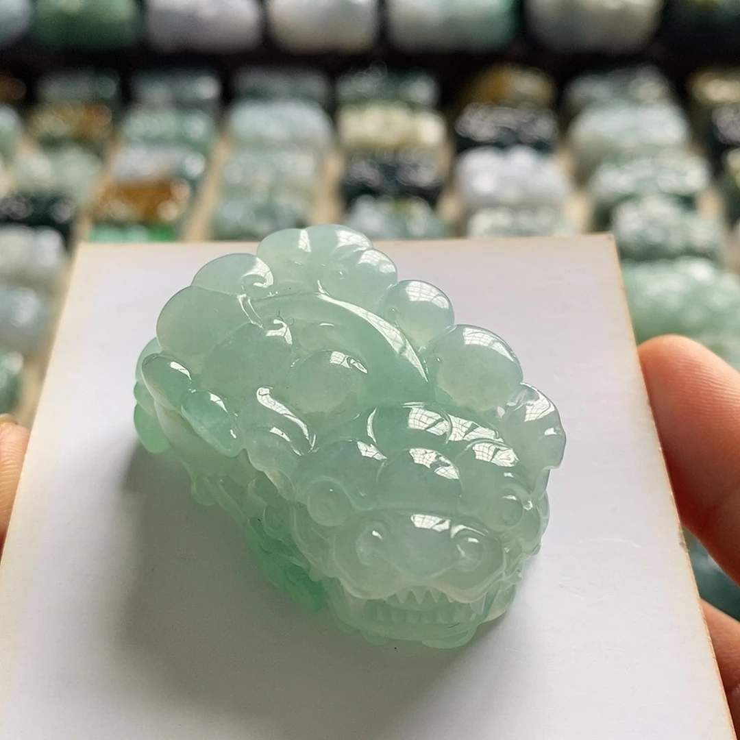 翡翠未镶嵌颈饰天然翡翠貔貅吊坠