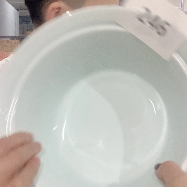 白瓷影青246号8寸大汤碗一个装