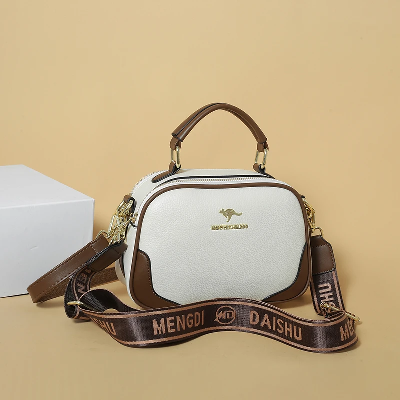 新款洋气多层空间大容量休闲单肩斜跨包轻奢时尚手提包大胃王女包