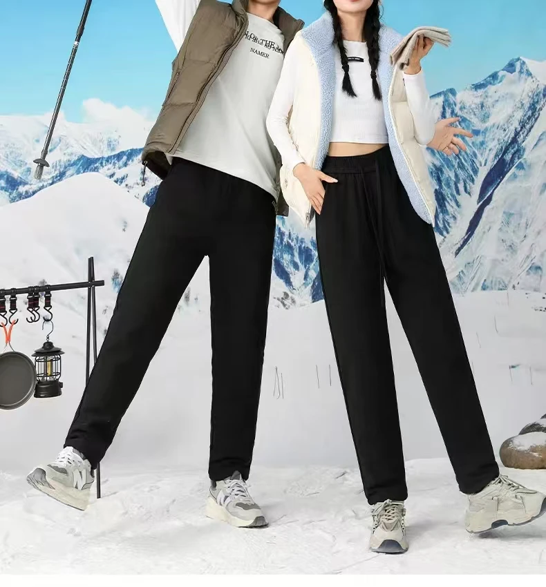 8899款男女系列户外抗寒鹅热绒裤