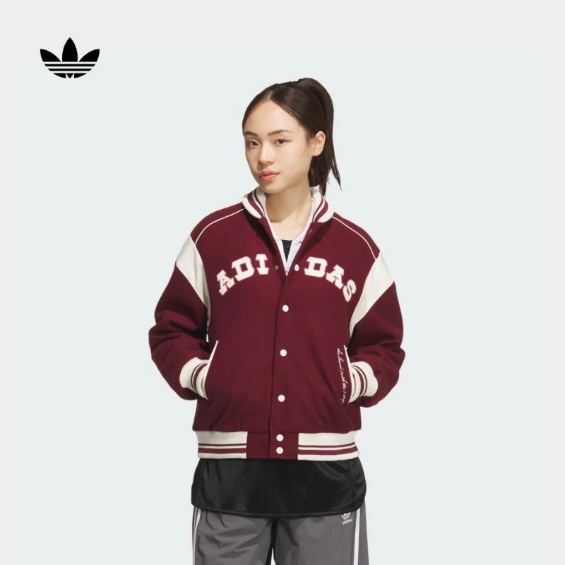 阿迪达斯官方三叶草 女秋冬新款运动保暖棉服 adidas JD6380