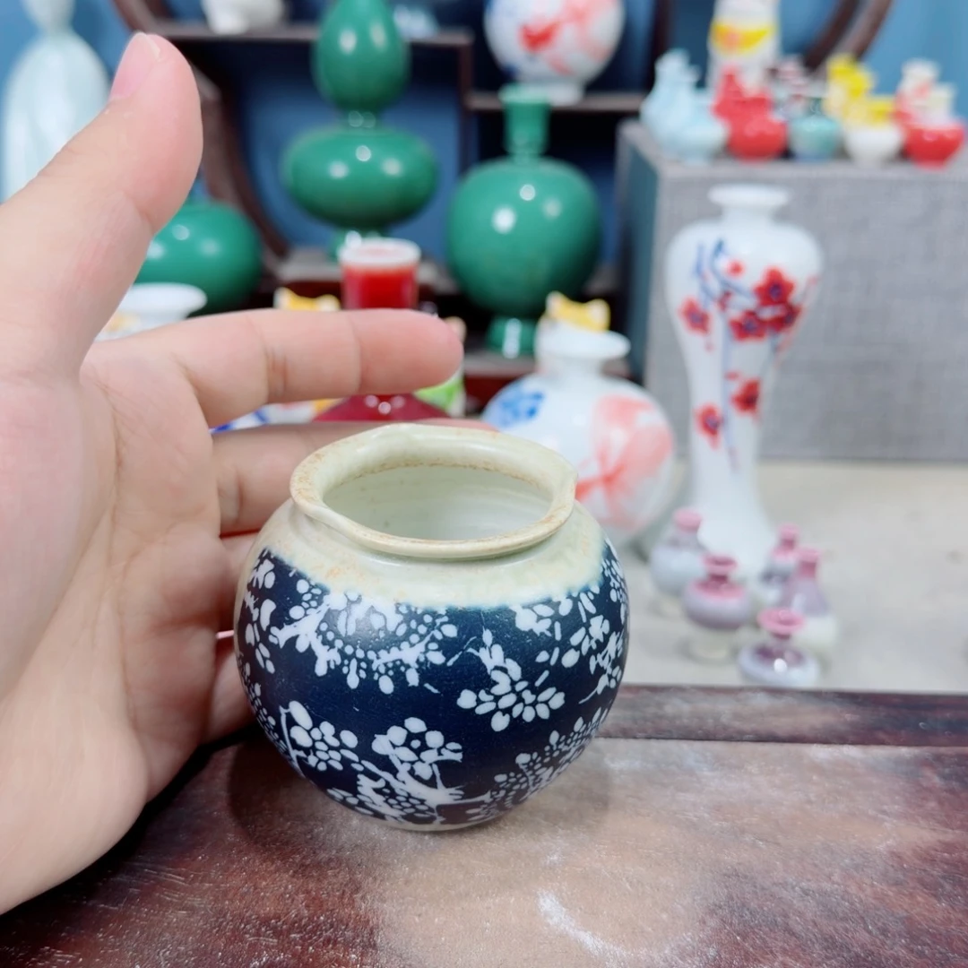 陶瓷手工小花器摆件