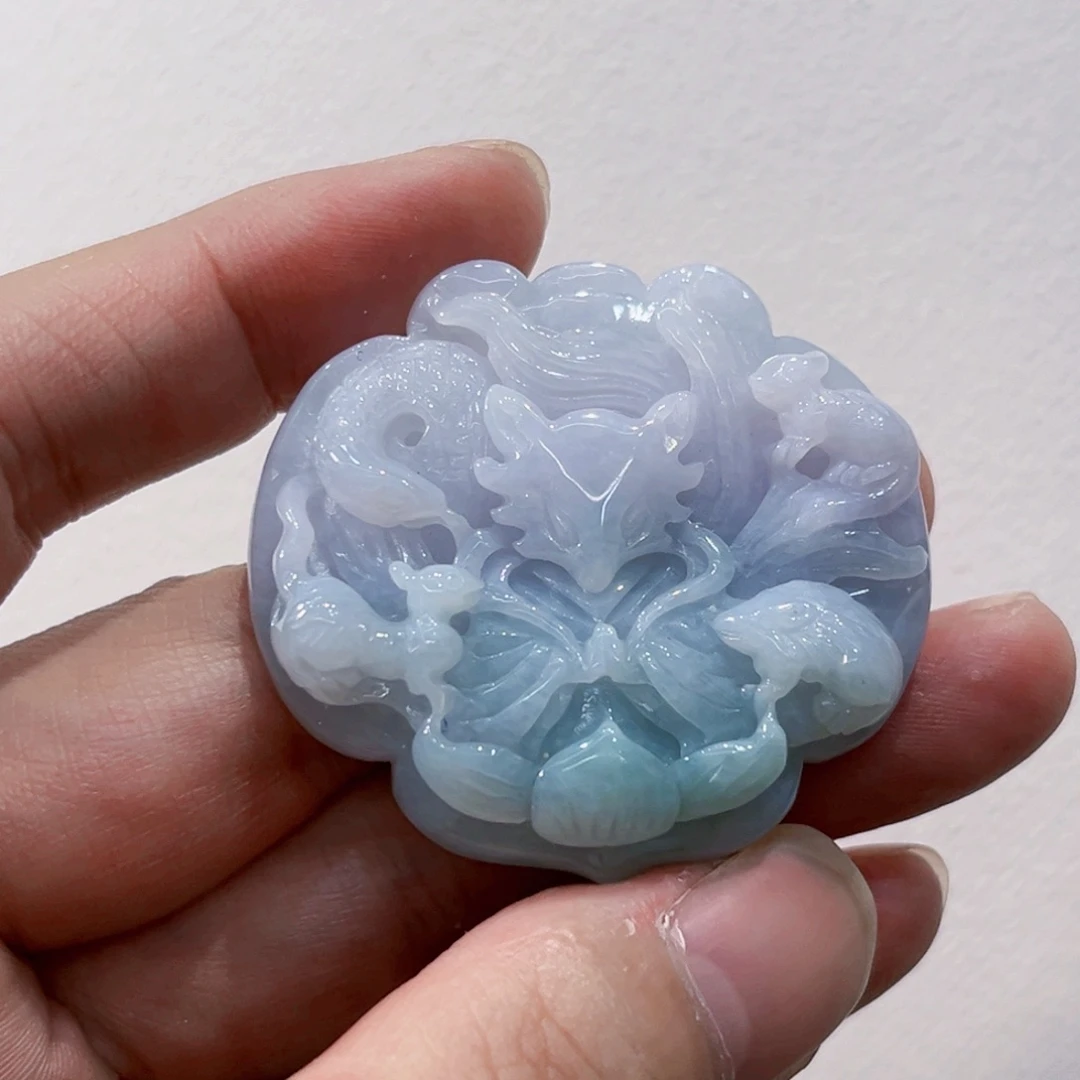 翡翠合金吊坠(赠链)代编织