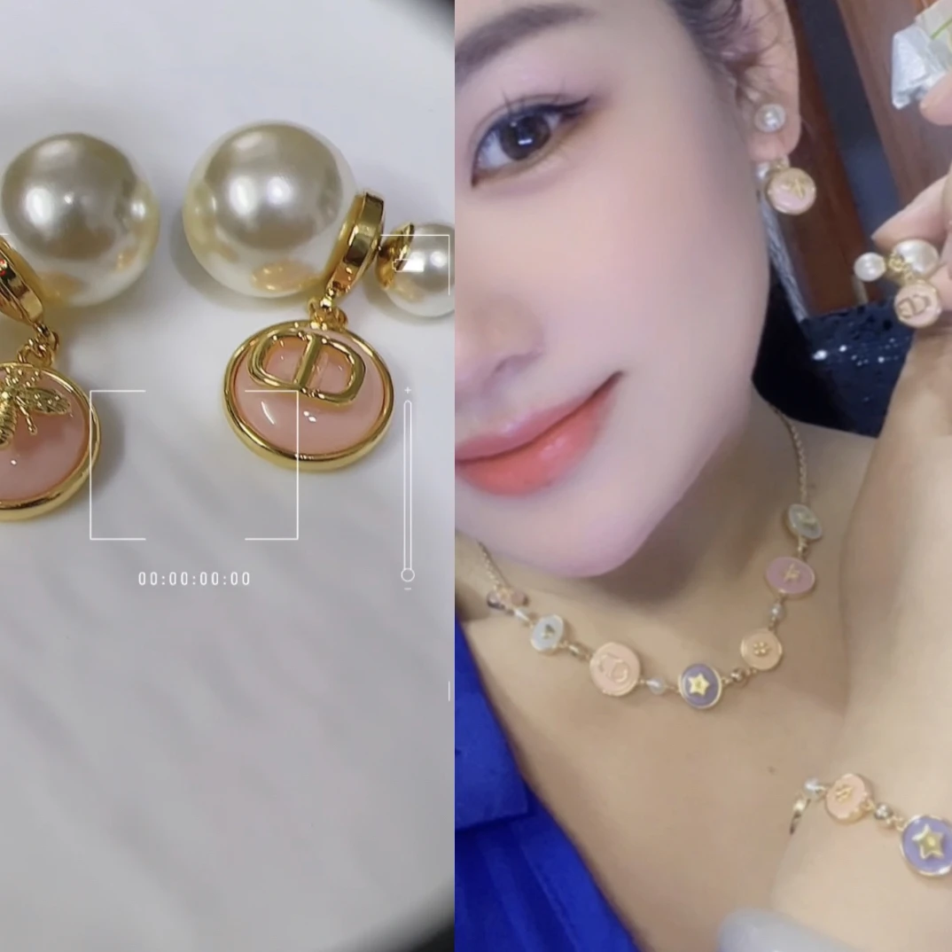 纯铜树脂耳饰 高版CD有印有肉,手链耳环彩树脂材质耳饰项链女款