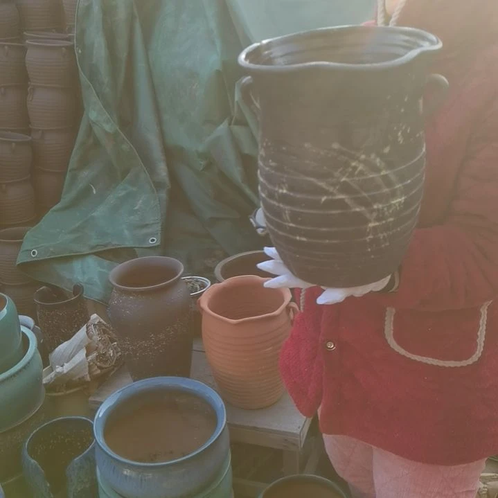 红陶口24高31瑕疵